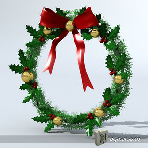 c4d christmas wreath