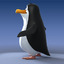 3ds max cartoon-style penguin character