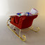 sleigh santa s 3d model