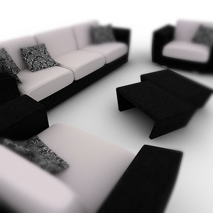 3ds max sofa settings -