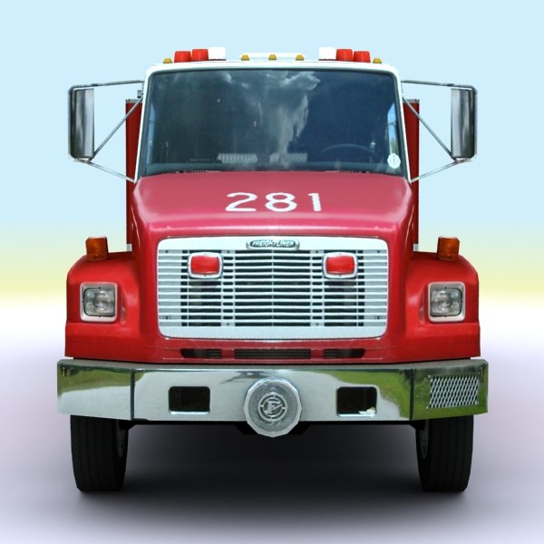 lightwave消防车模型