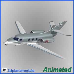 dassault falcon 10 french 3d 3ds