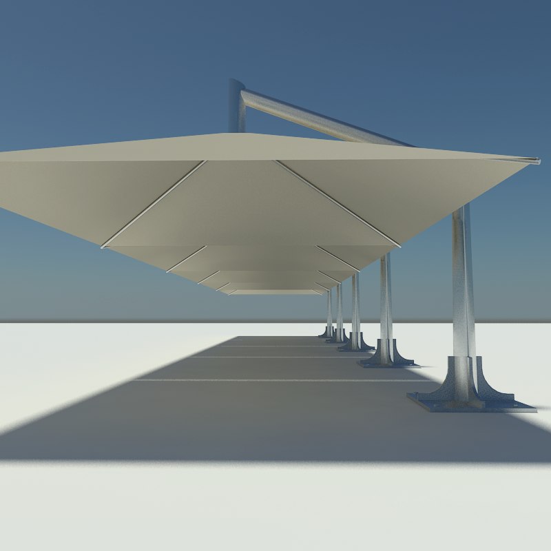 3ds max car canopy