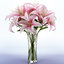 3d model of realistic lily vase