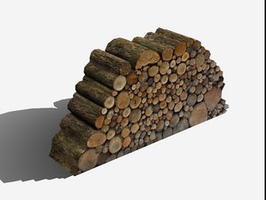 3d log pile model