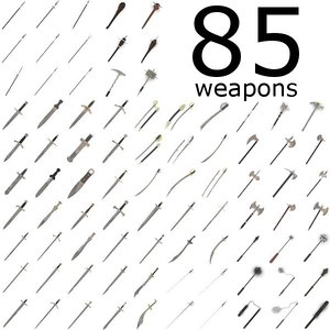 85 weapons fbx