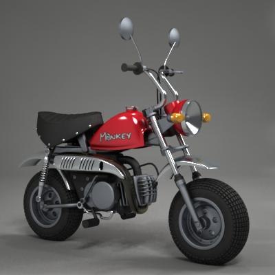 3d skyteam monkey bike model