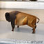 statuette souvenir copper buffalo 3d model