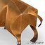statuette souvenir copper buffalo 3d model