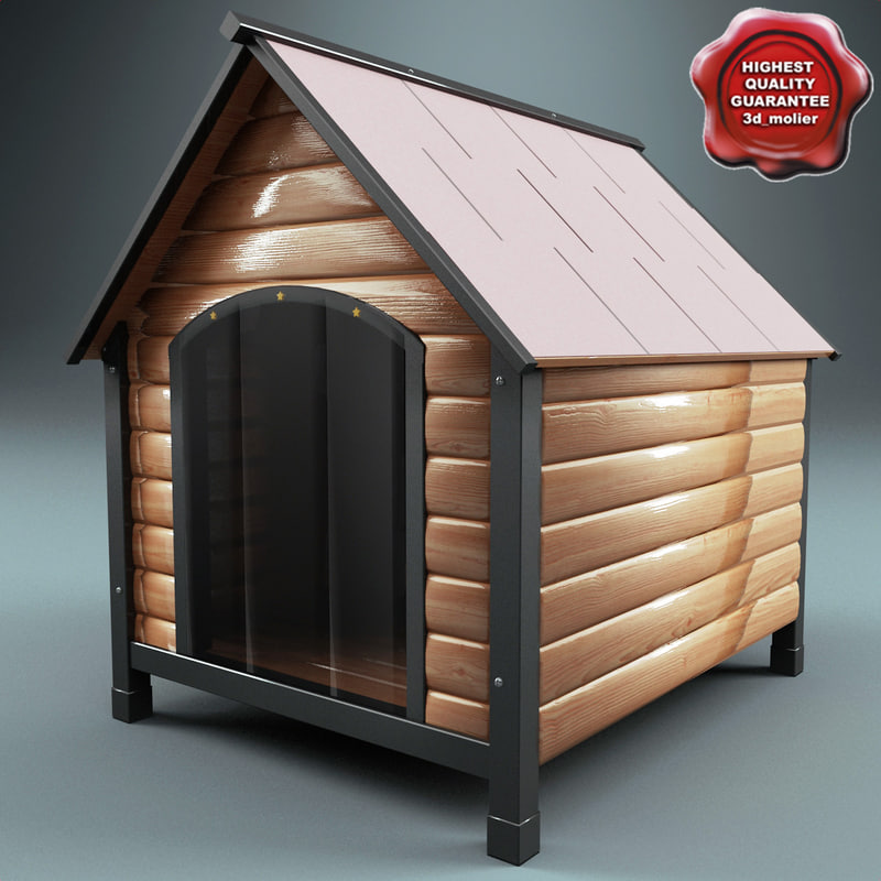 dog kennel 3d model