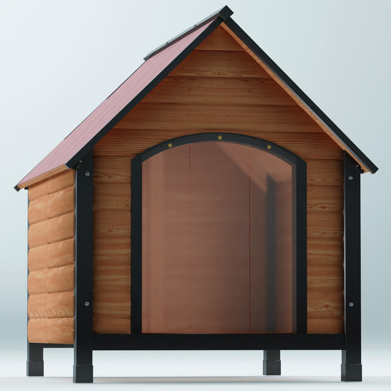 dog kennel 3d model