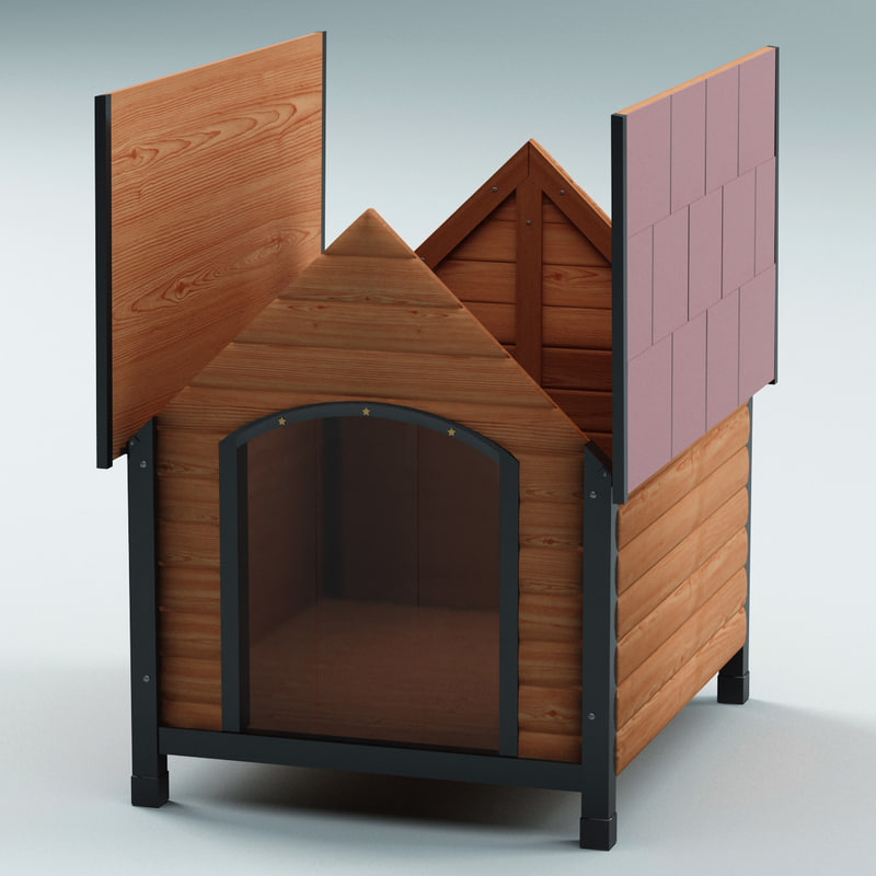 dog kennel 3d model