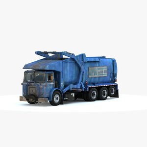 3d model garbage truck