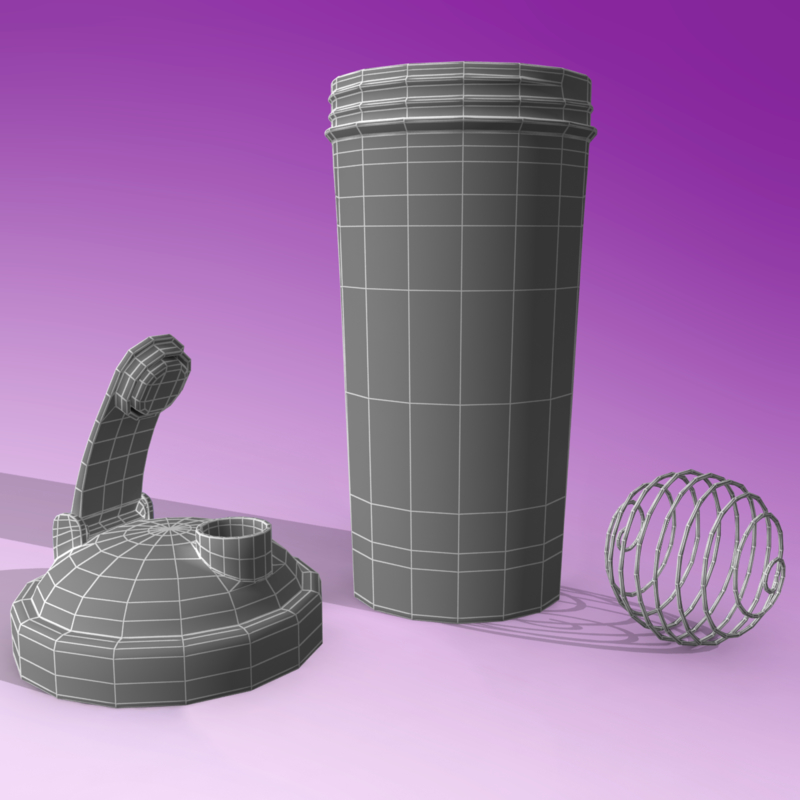 3ds max blender bottle