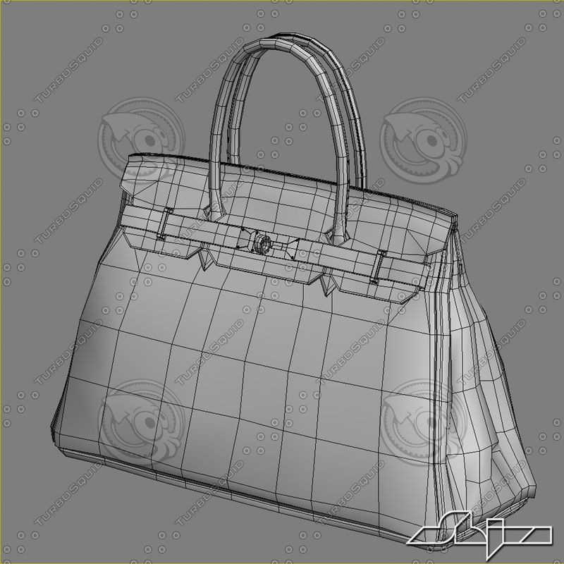 3d model hermes birkin bag