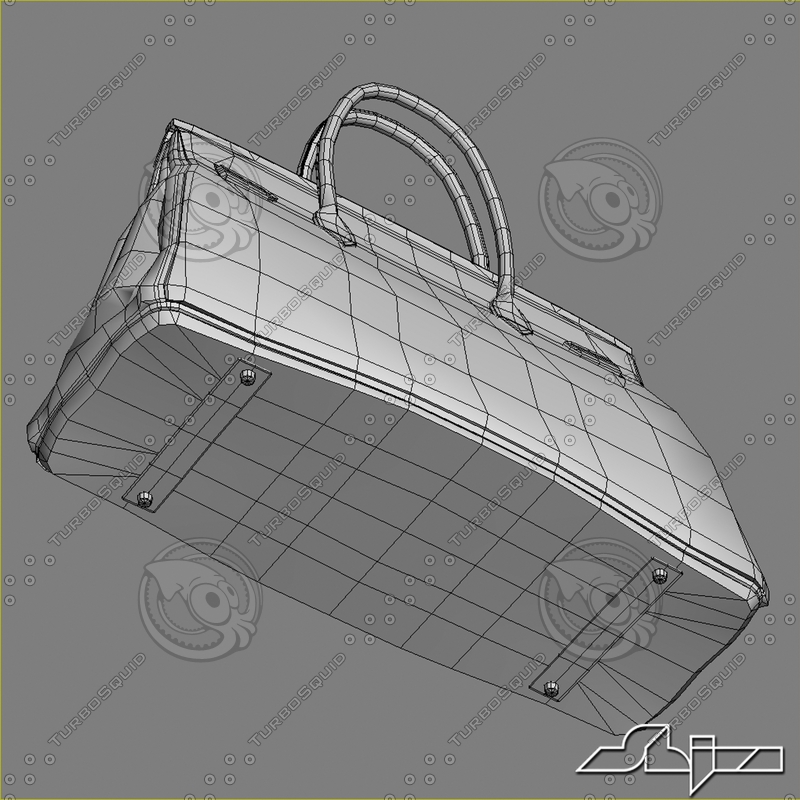 3d model hermes birkin bag