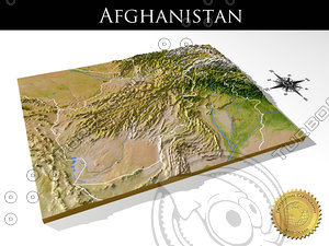 relief afghanistan 3d max