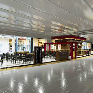 3dsmax airport bar restaurant