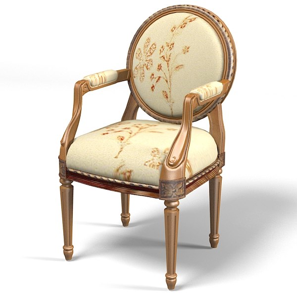 classic dining chair 3d model
