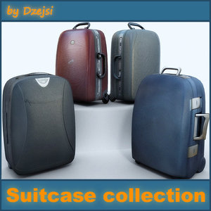 case suitcase suit 3d 3ds