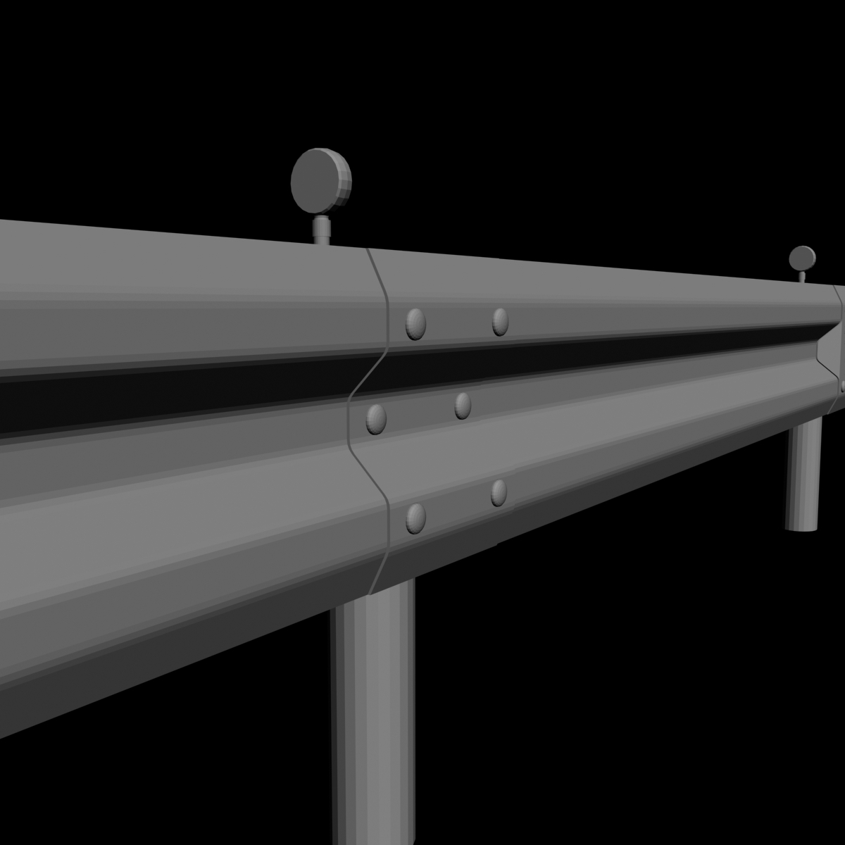 guard rail 3d 3ds