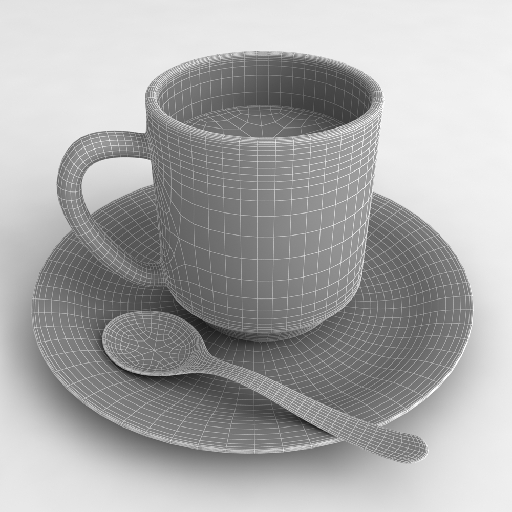 coffee cups 3d model