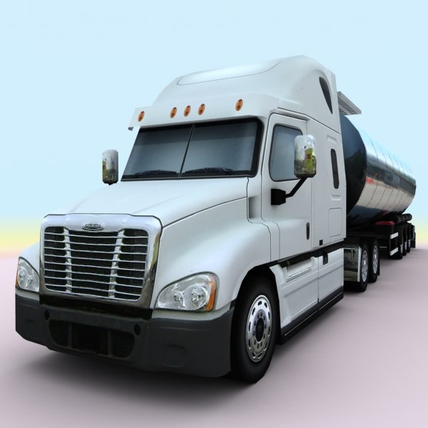 2011 freightliner cascadia 3d model