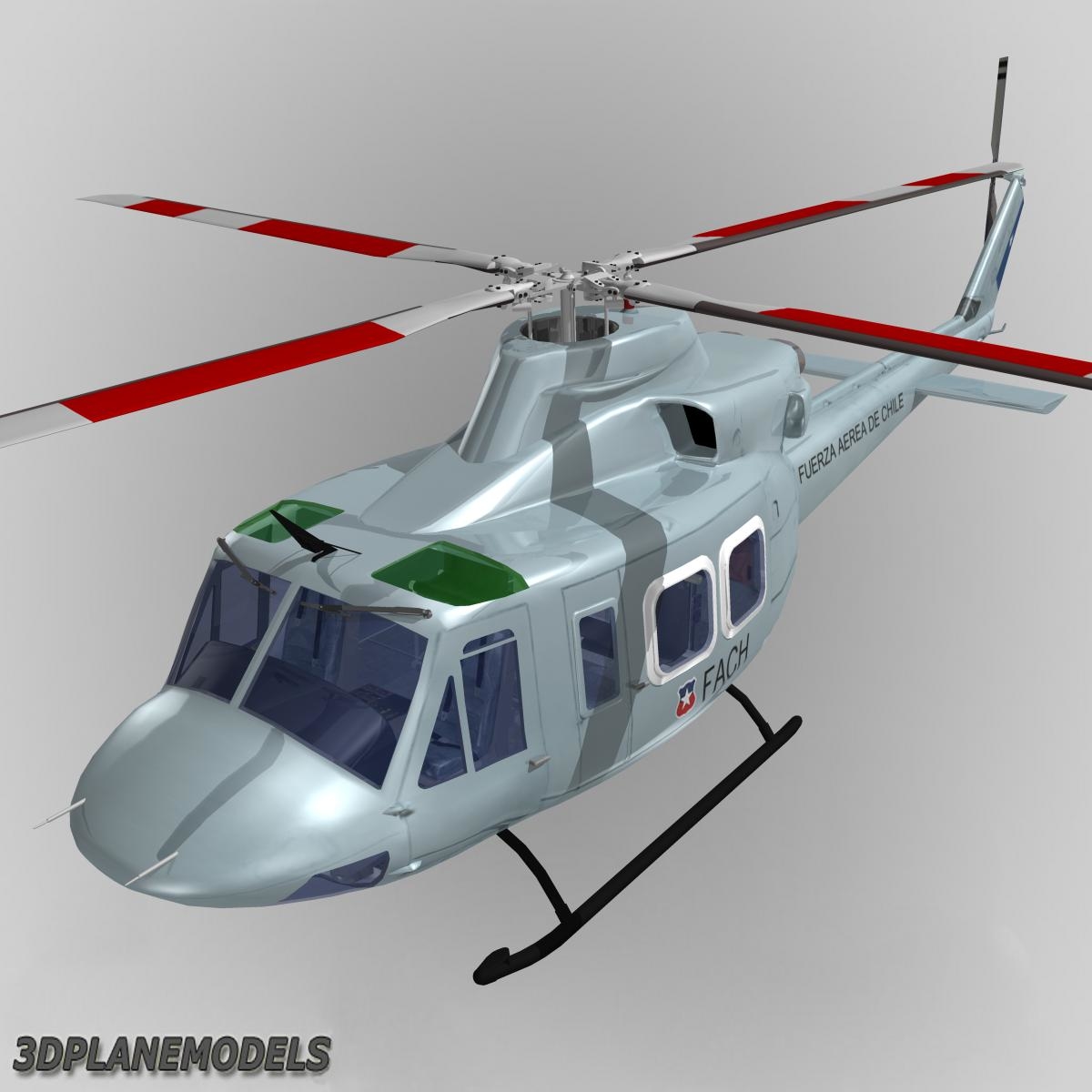 bell 412 helicopter animation 3d max