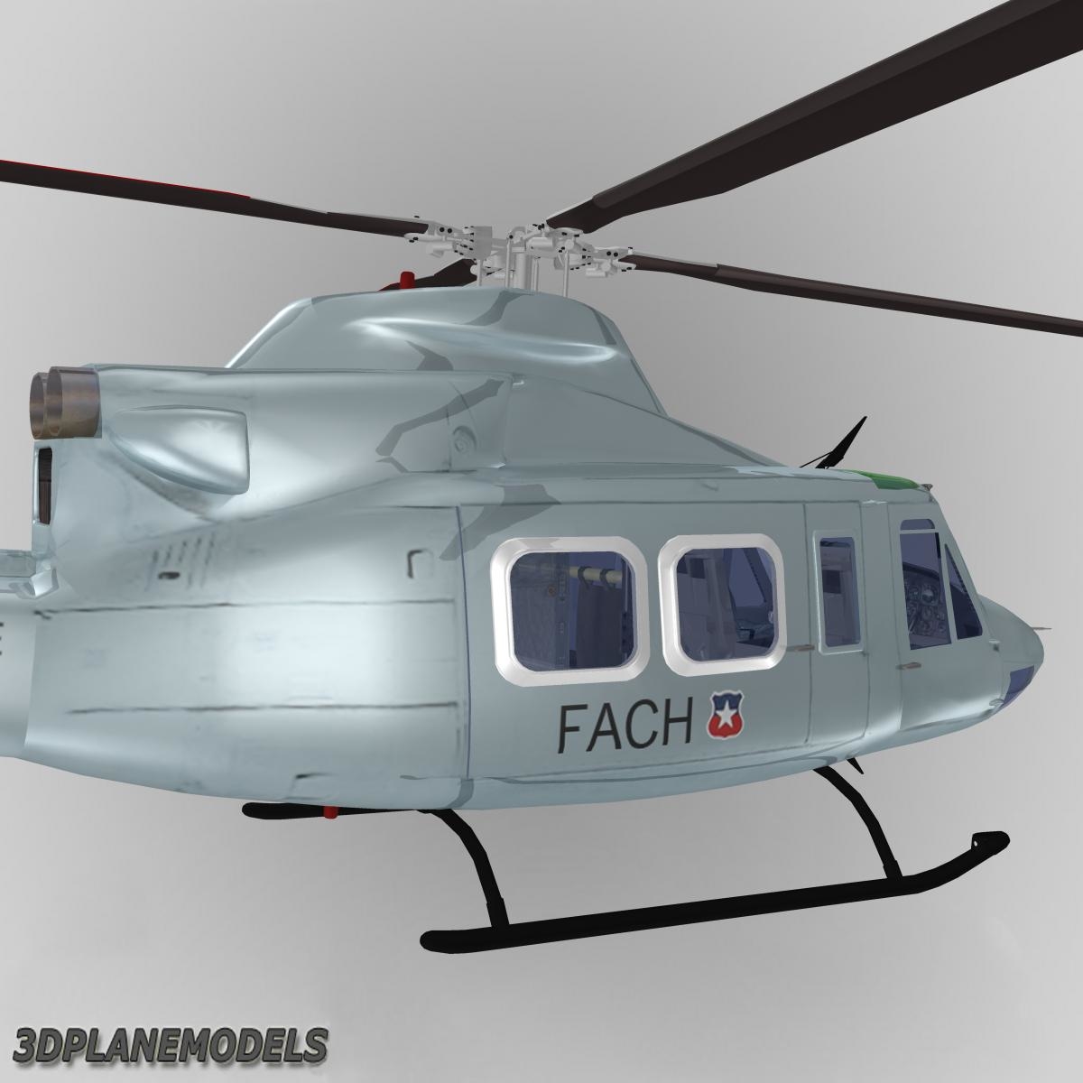 bell 412 helicopter animation 3d max