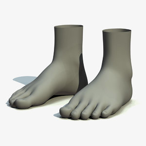 realistic feet 3d max