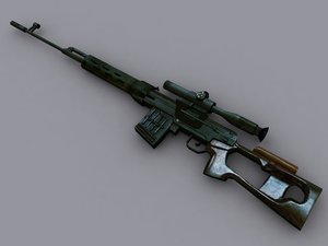 3d dragunov sniper rifle
