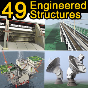 49 engineered structures 3d model