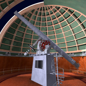 3d model lick observatory telescopes