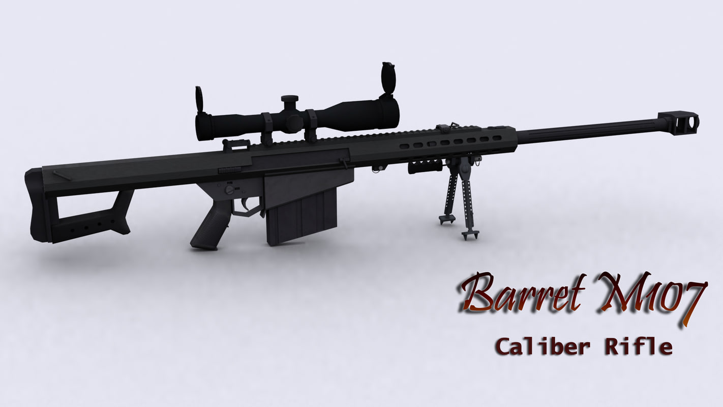 barret m107 3d model