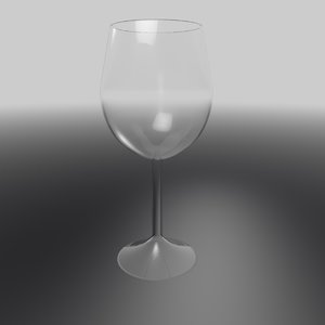3d glass wineglass wine