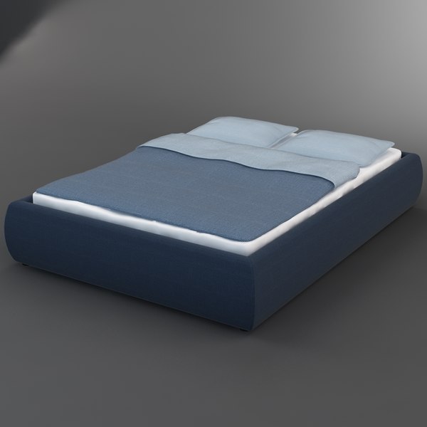3d model bed ikea grimen