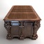 antique desk wooden 3d model
