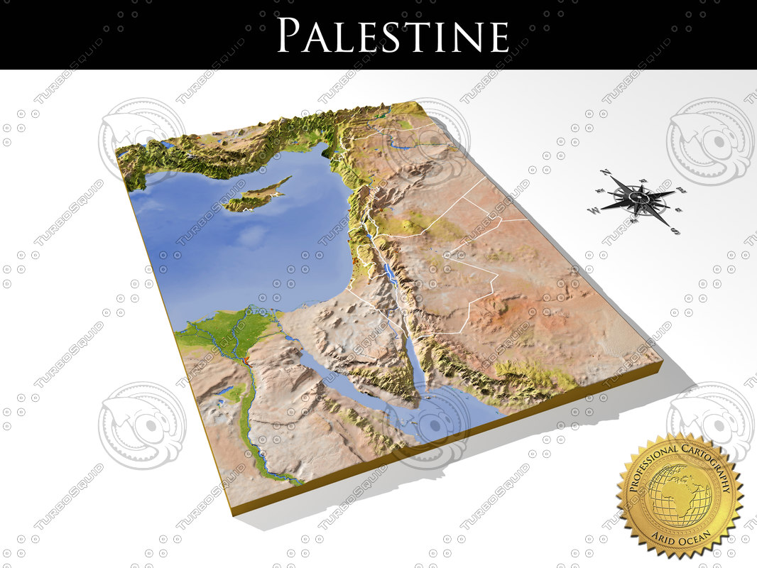 Palestine 3d Map