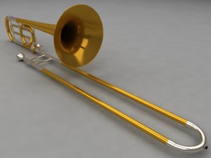 3d trombone brass
