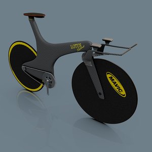 olympic individual pursuit bicycle 3d model