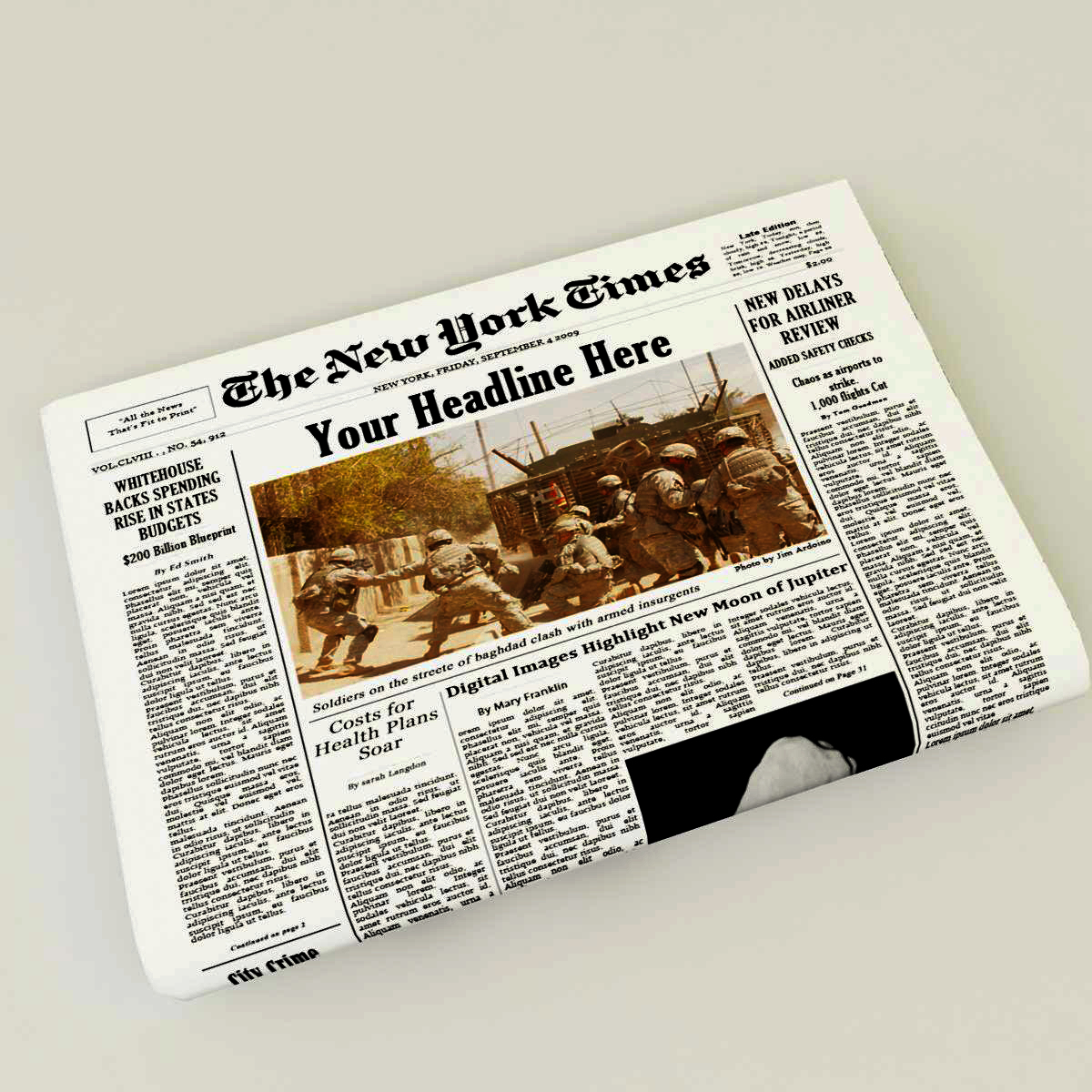 3d editable newspapers model