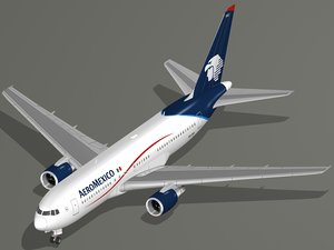boeing 767-200 er aeromexico 3d 3ds