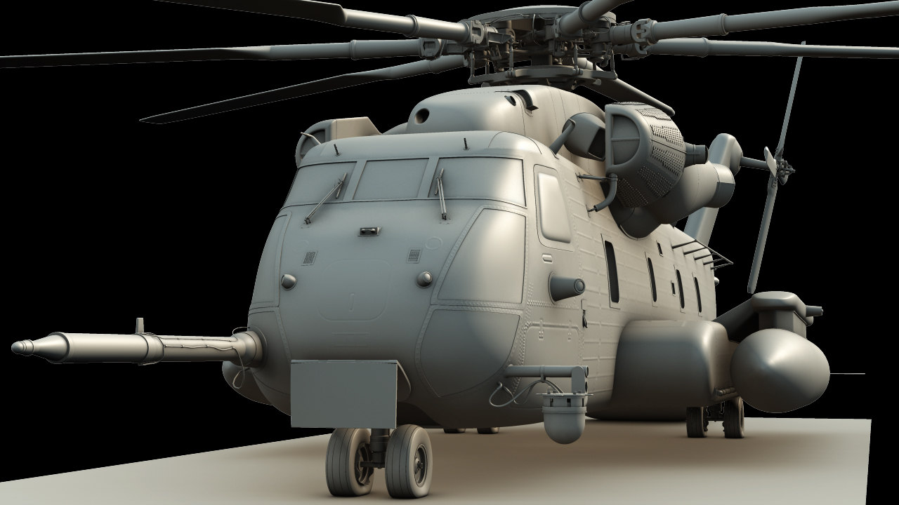 3d model of ch-53e super stallion helicopter