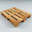 3d wood pallet model