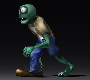 zombie games animation 3d model