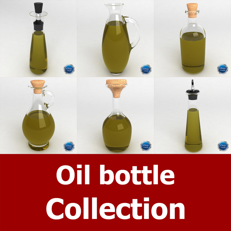 3d dxf oil bottles