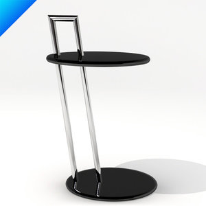 3ds max occasional table eileen gray