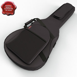 electric guitar soft case 3d model