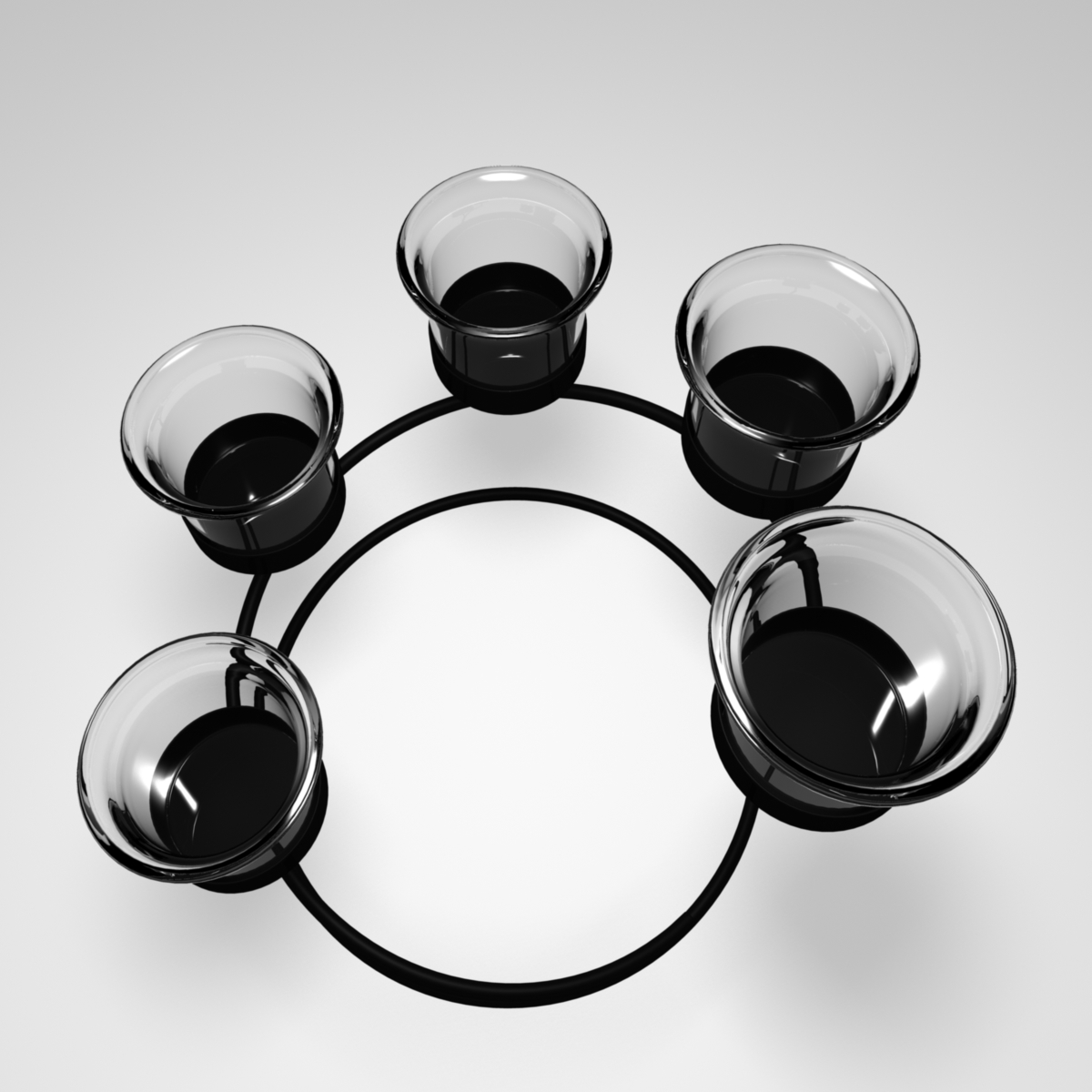 3d tier spiral candle holder