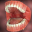 realistic teeth gums tongue max